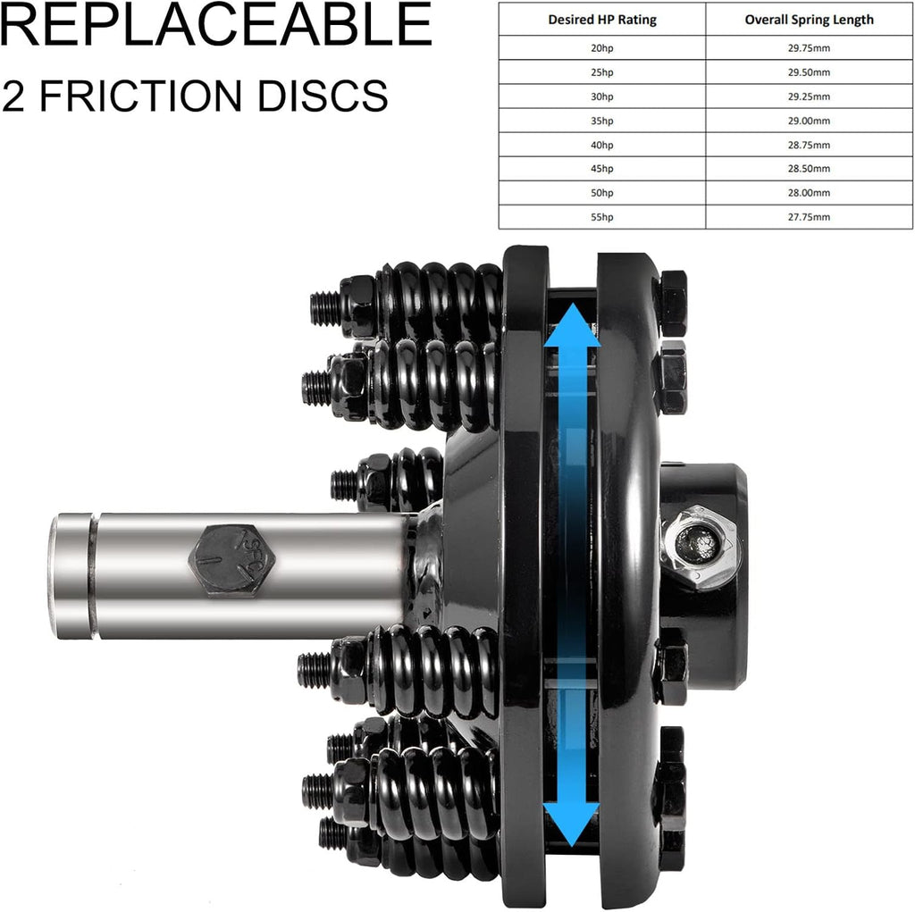 1 3/8 PTO Slip Clutch Carburized Steel Adjustable G95198