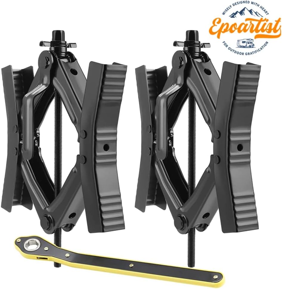 Camper Wheel Chock Stabilizer Scissor 2 Sets T586