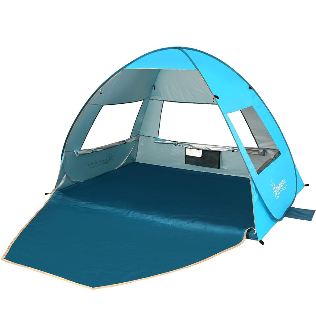Large Pop Up Beach Tent 3-4 Person Anti-UV R963818