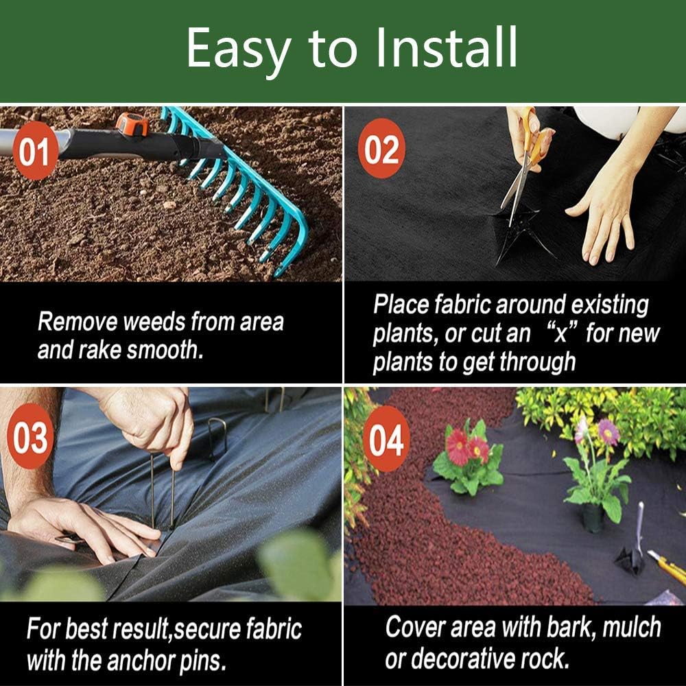 125gsm Heavy Duty Weed Barrier Landscape Fabric Roll Y855225