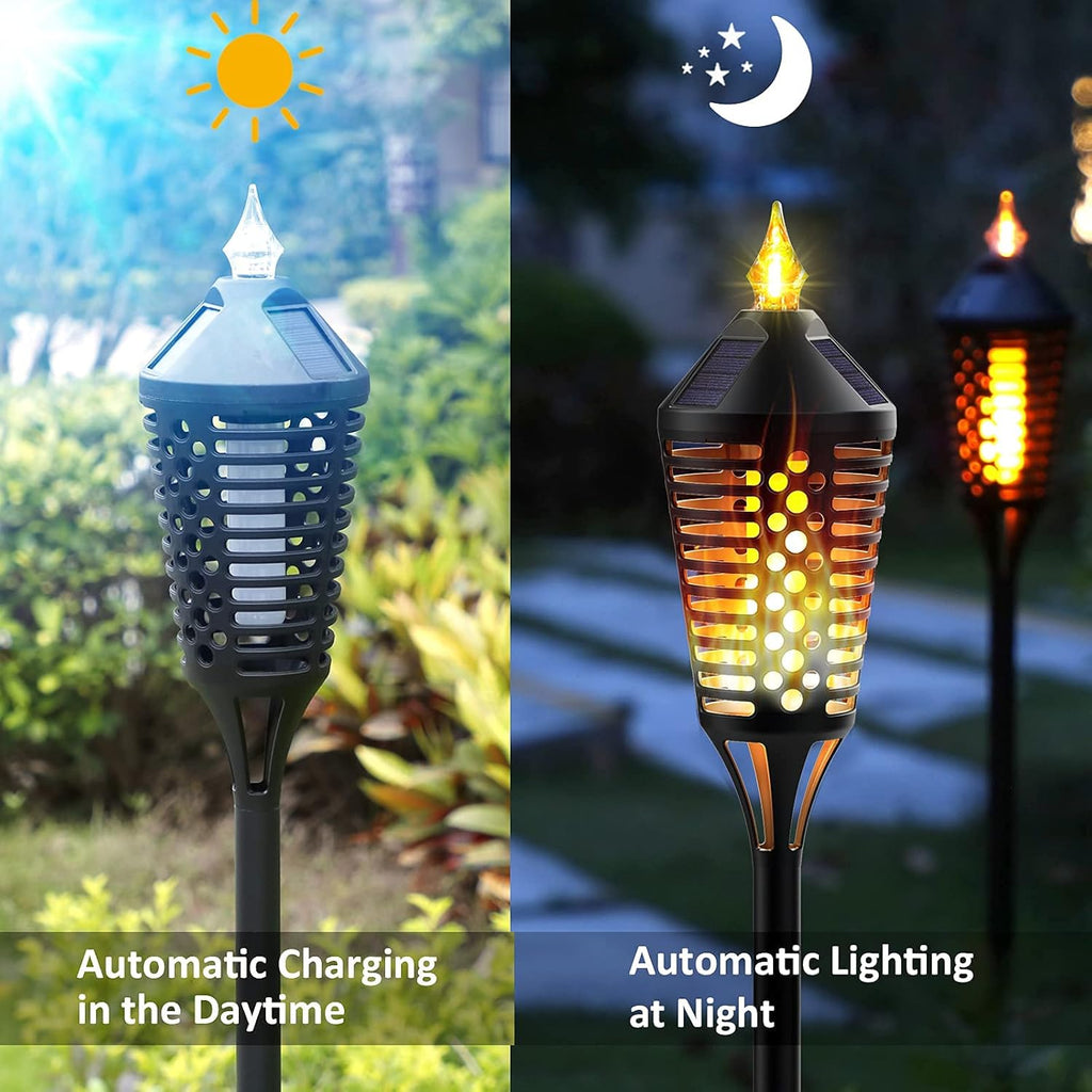 6 Pack Waterproof Outdoor Solar Torch Lights W9191