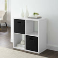 White 4 Cubby Storage Cabinet U263426