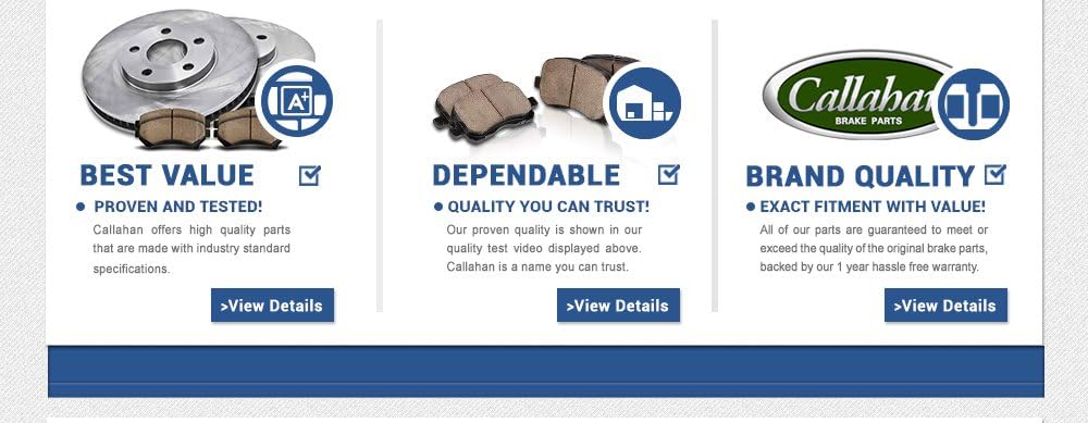 Rear 5 Lug 2 Rotors Ceramic Brake Pads and Clips M873578