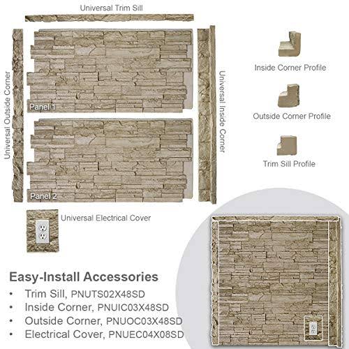 Stacked Stone Faux Stone Siding Panel P520263