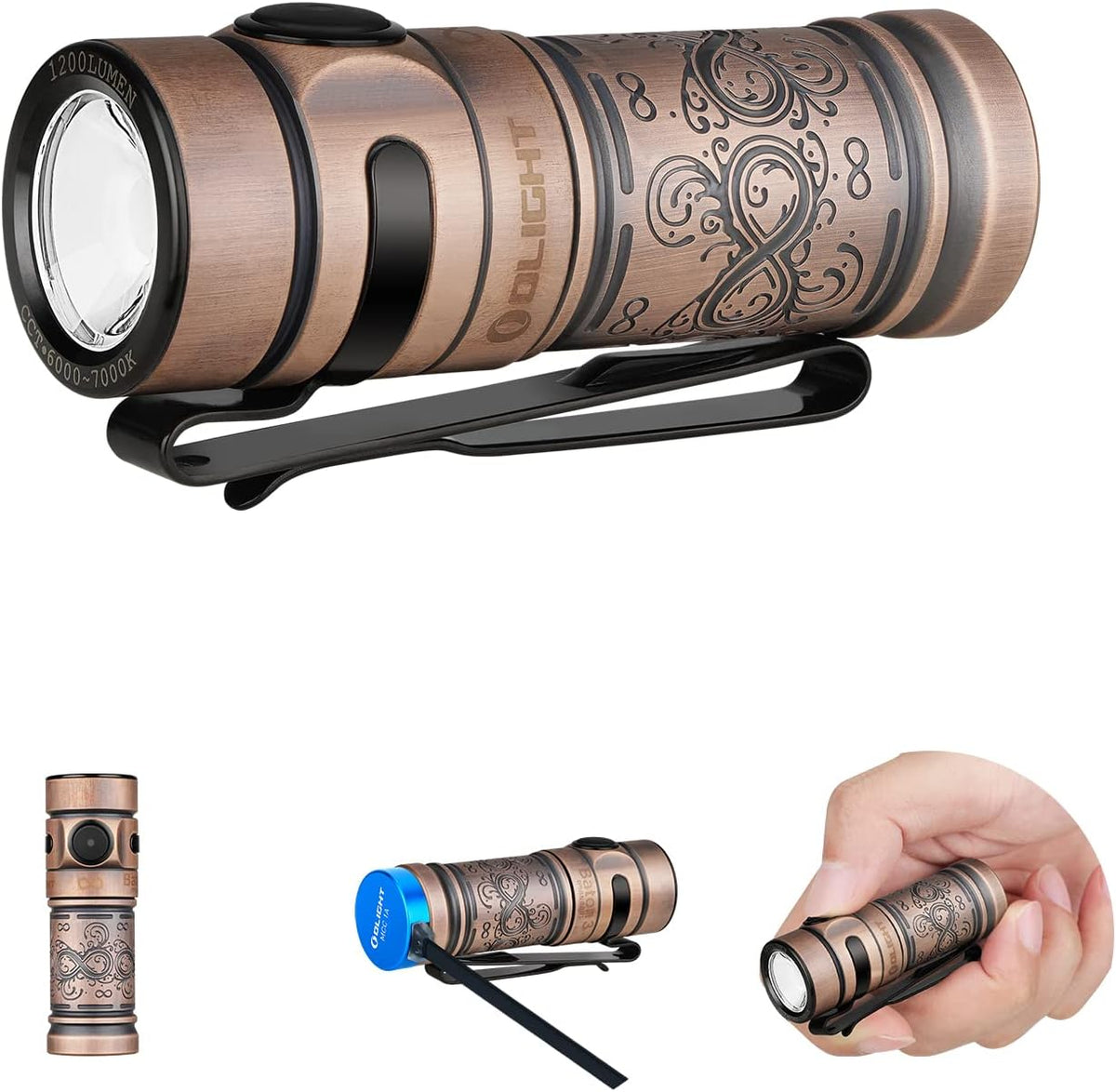 1,200 Lumens Rechargeable EDC Flashlight C7678