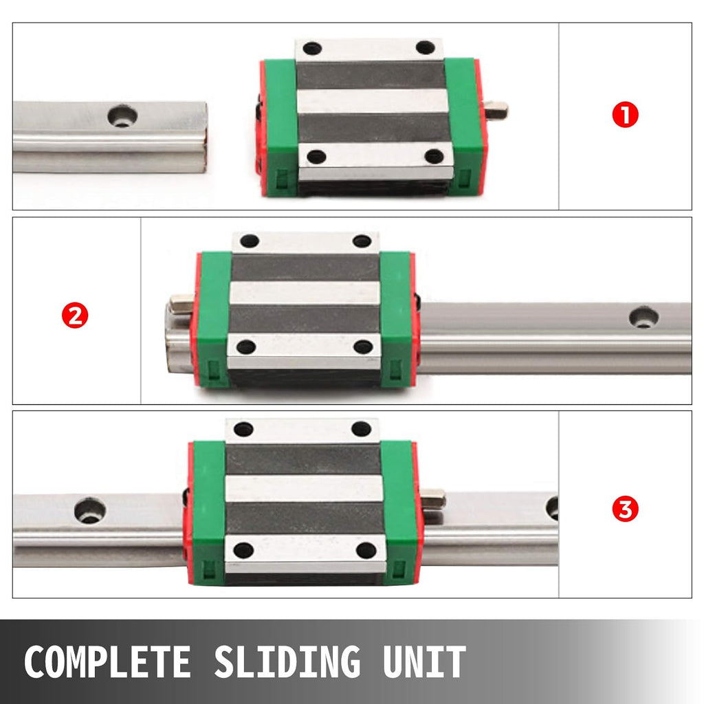 15-300mm Linear Rail with 4X Square Type Carriage Bearing Block F6541