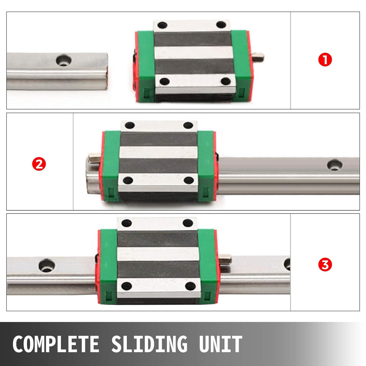 15-300mm Linear Rail with 4X Square Type Carriage Bearing Block F6541