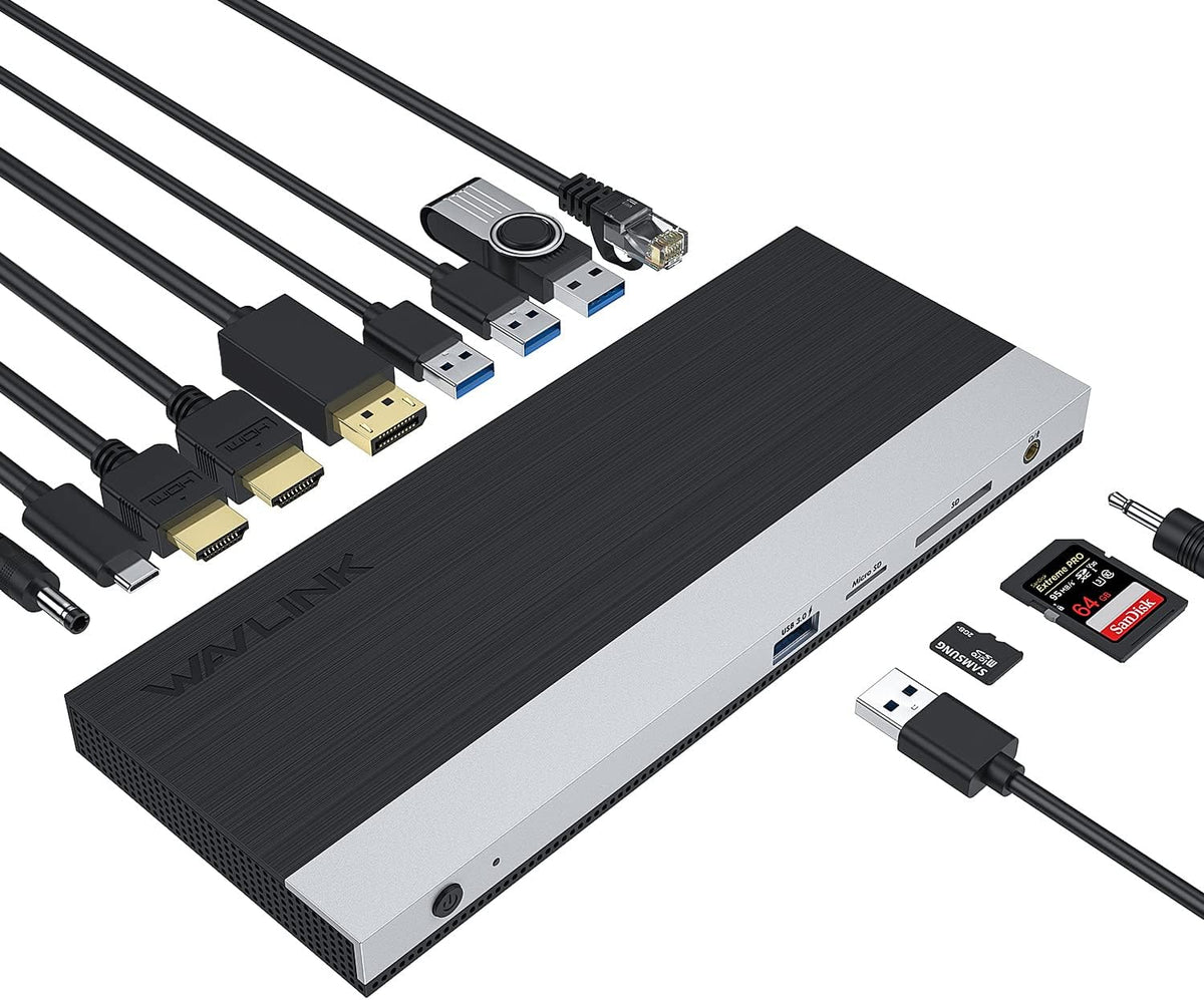 12-in-1 USB C Docking Station with HDMI VGA DisplayPort Ethernet G1509
