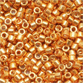 11/0 Galvanized Yellow Gold Seed Beads G372