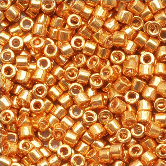 11/0 Galvanized Yellow Gold Seed Beads G372
