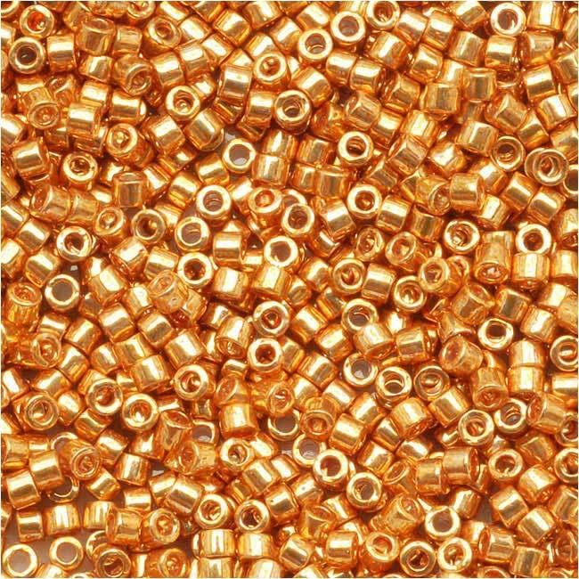 11/0 Galvanized Yellow Gold Seed Beads G372