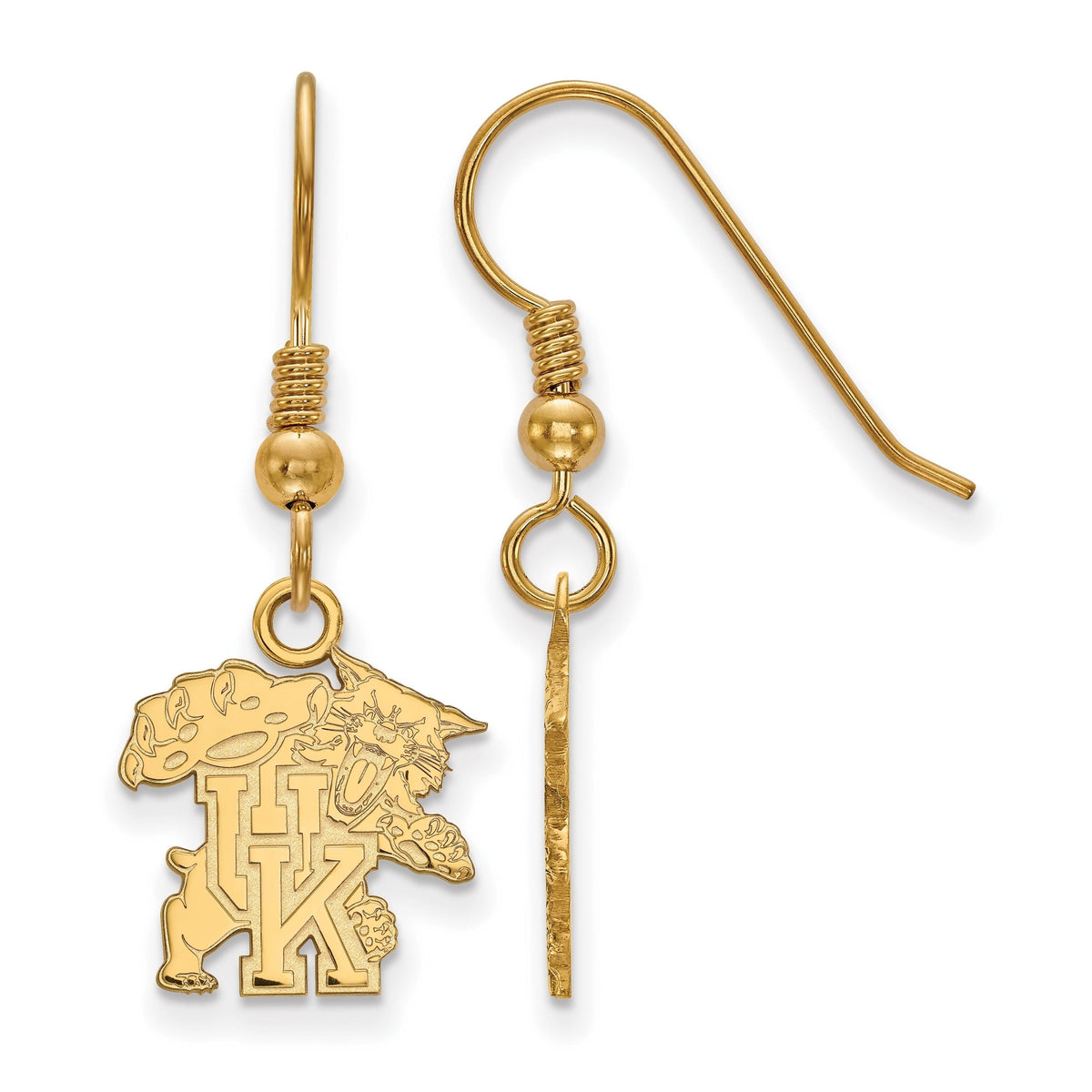 14K Gold Plated Silver Dangle Earrings H136470