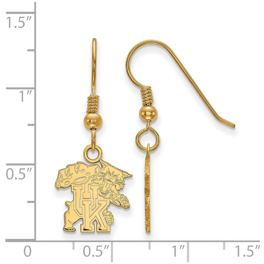 14K Gold Plated Silver Dangle Earrings H136470