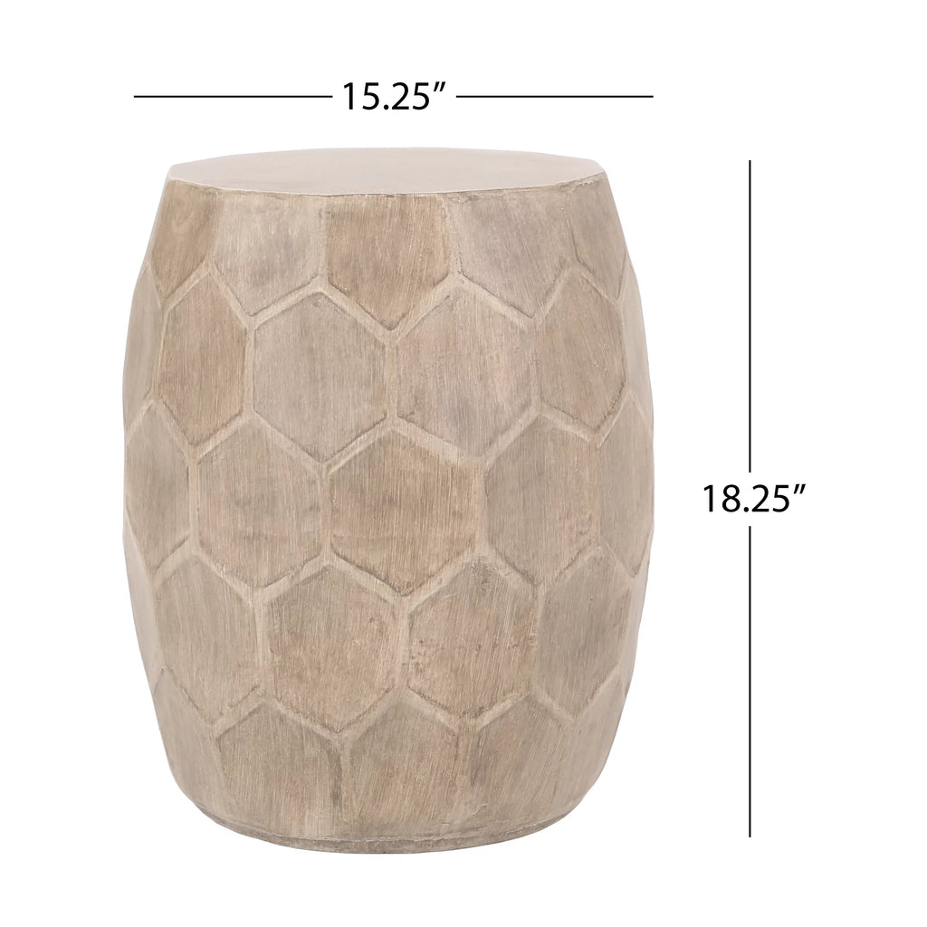 Lightweight Concrete Outdoor Side Table A5019