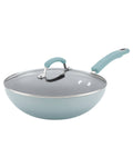Blue 9.5 in Nonstick Deep Skillet Z185