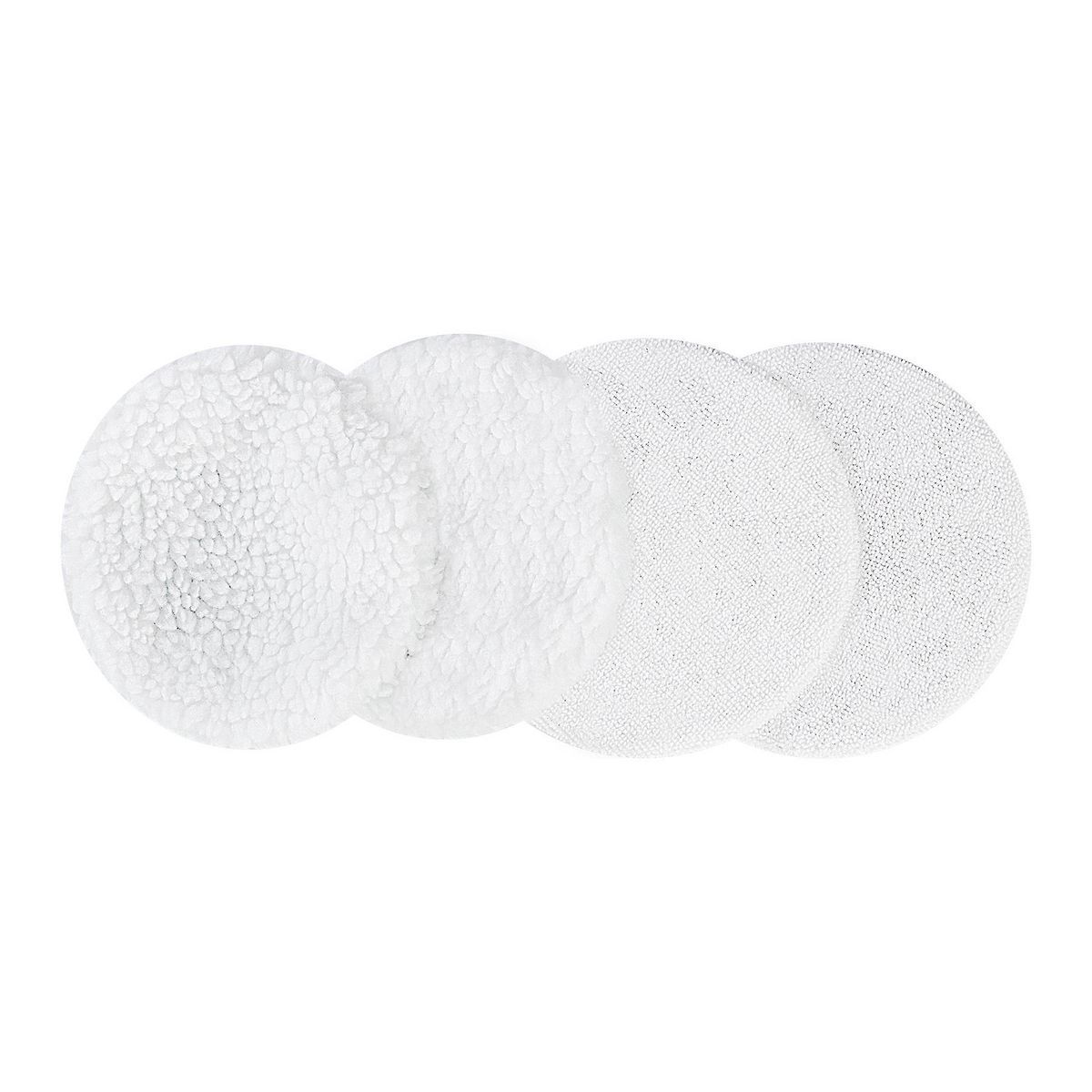 5 in. to 6 in. Microfiber and Fleece Polishing Bonnets, 4-Pack Z552
