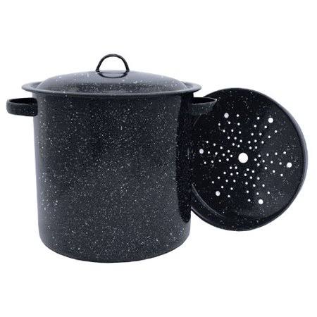 Black 15.5-Quart Steamer Insert Pot Y529