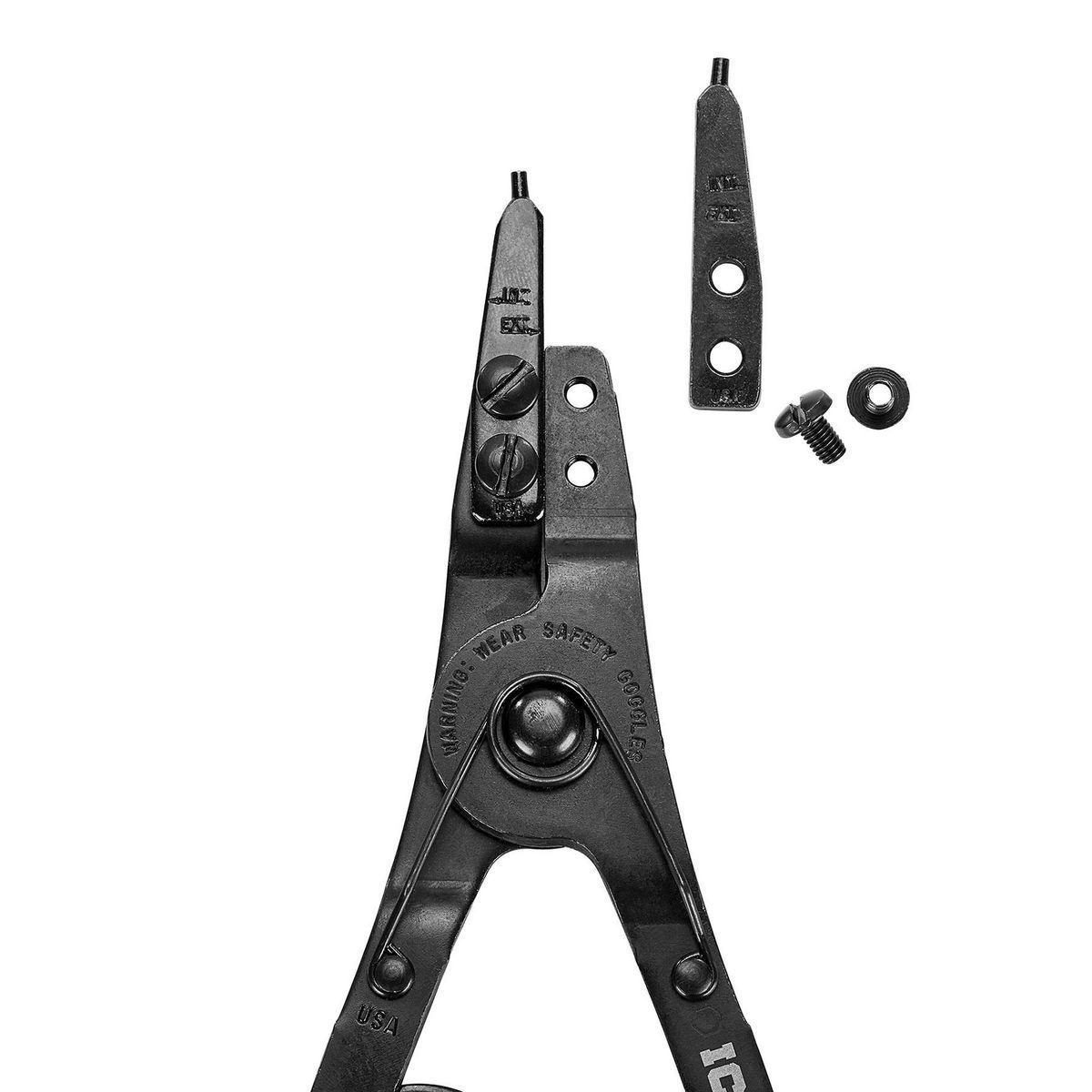 Ratcheting Retaining Ring Pliers Set with Replaceable Tips, 2-Piece J637734