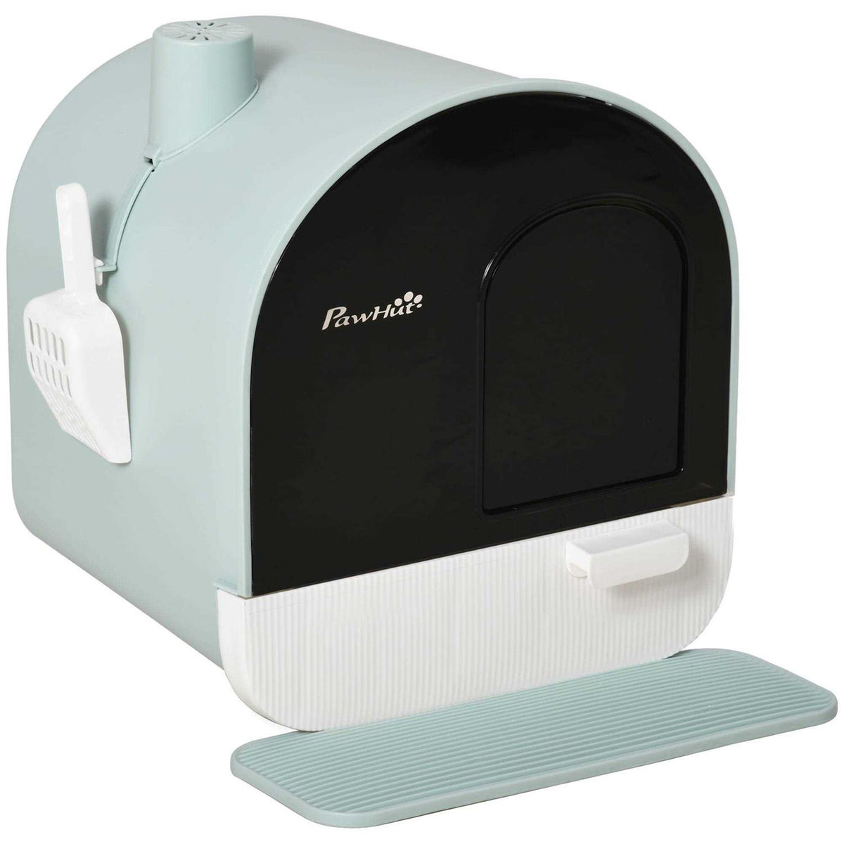 Covered Cat Litter Box with Tray X566784