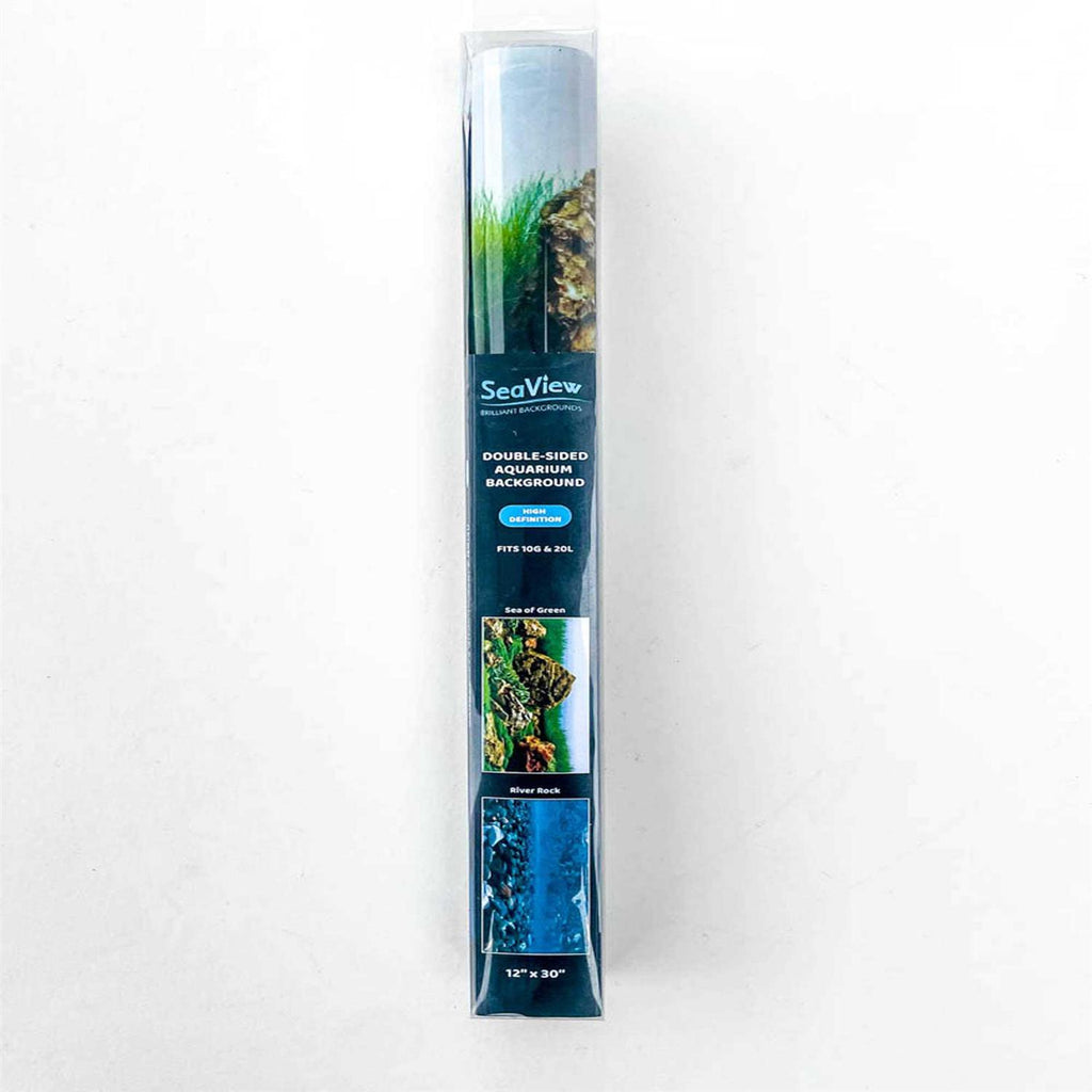 River Rock & Green Aquarium Background Decor S6474