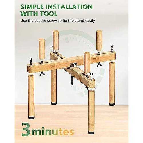 Adjustable Elevated Dog Bowl Stand F96366