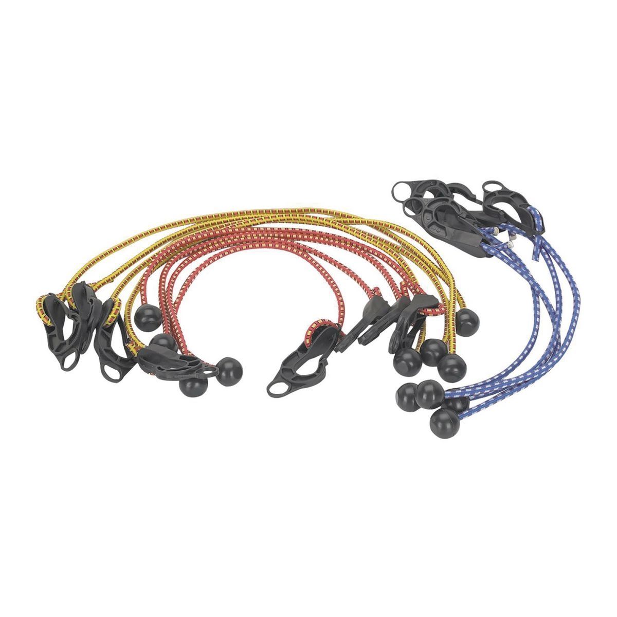 Adjustable Tarpaulin Tie Down Cords, 12 Piece D2779