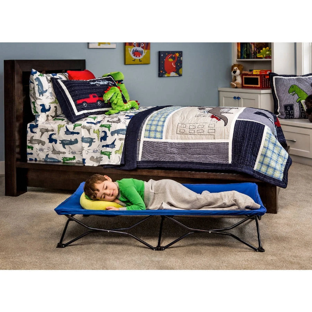 Portable Toddler Bed with Fitted Sheet E5307