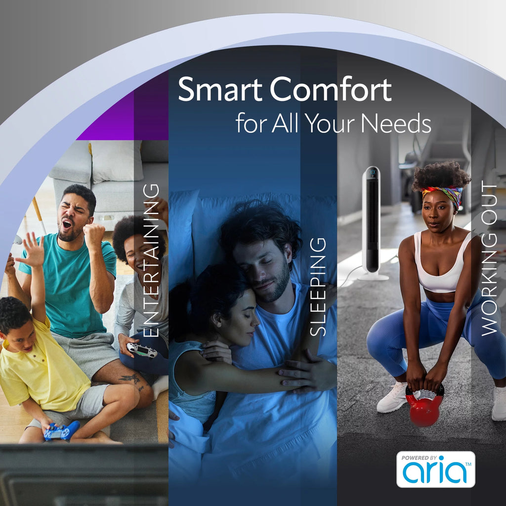 40 Smart Tower Fan Wi-Fi Connected 5 Speeds W838