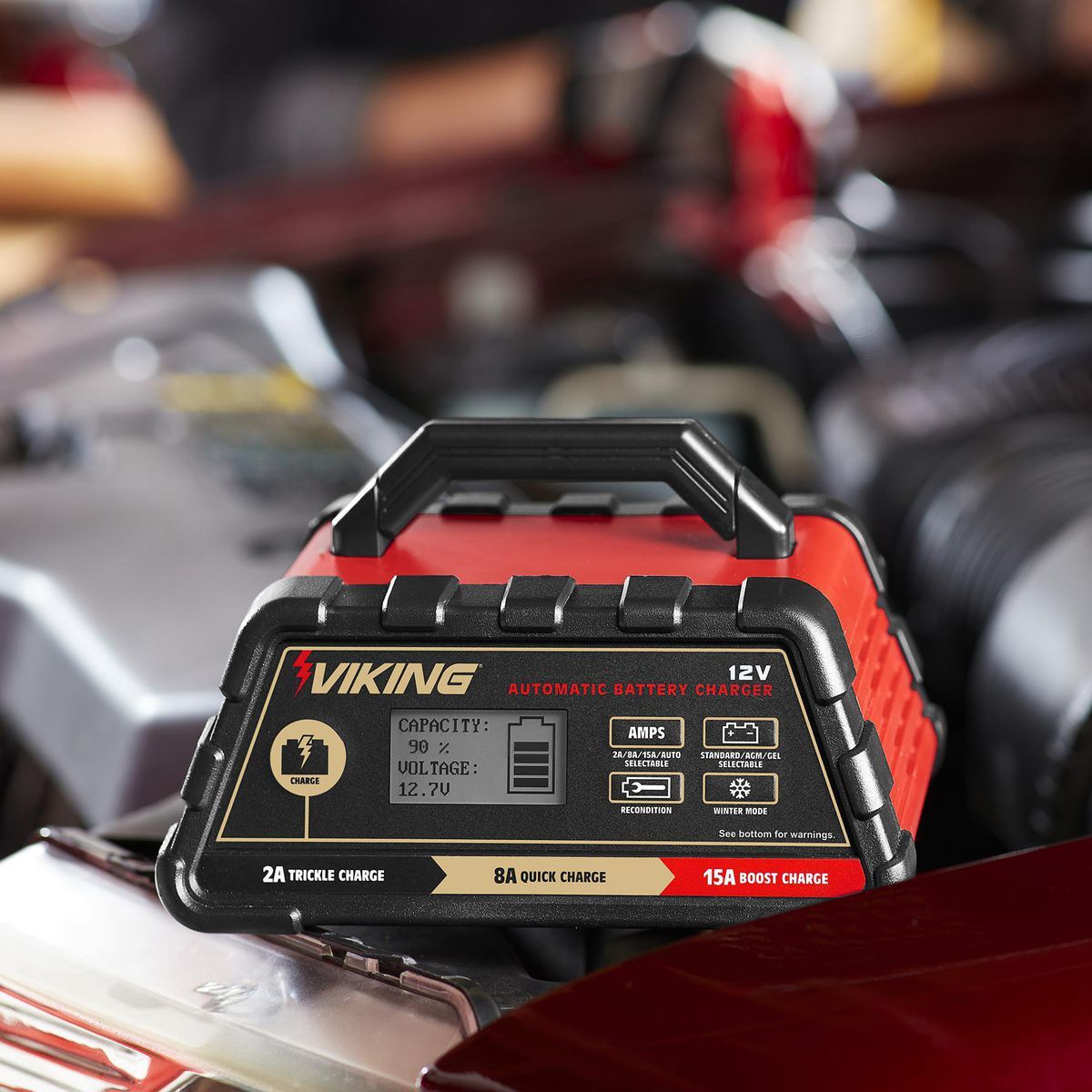 2/8/15 Amp Automatic Battery Charger H32008