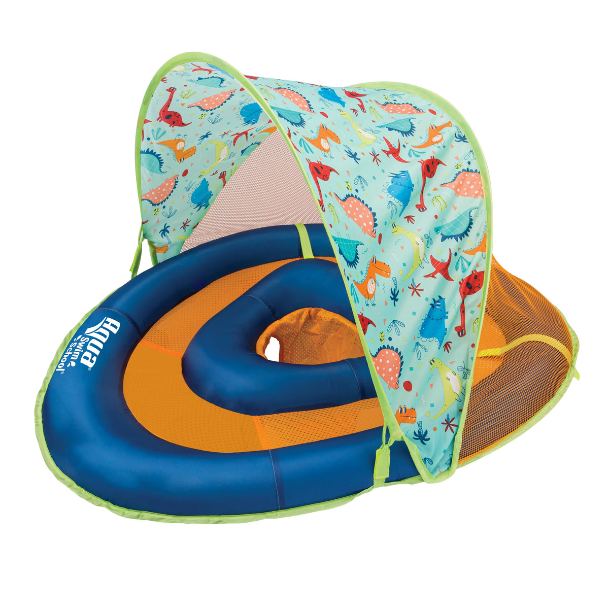 Blue Baby Pool Float Boat with 2 Toys I41911