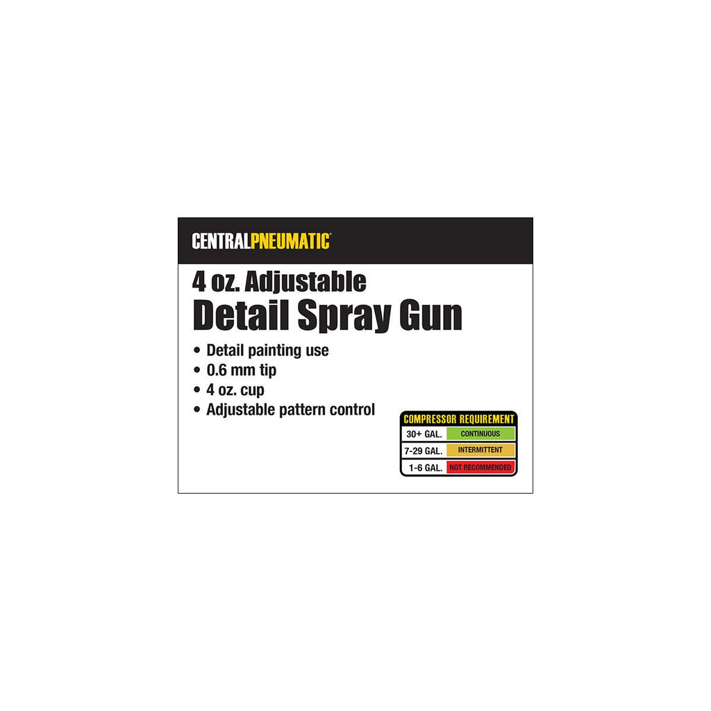 4 oz. Adjustable Detail Air Spray Gun A55680
