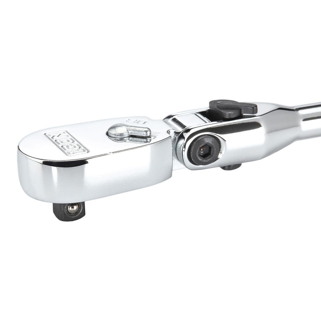 1/4 in. Drive 9 in. Long Locking Flex Ratchet with Comfort Grip A496901