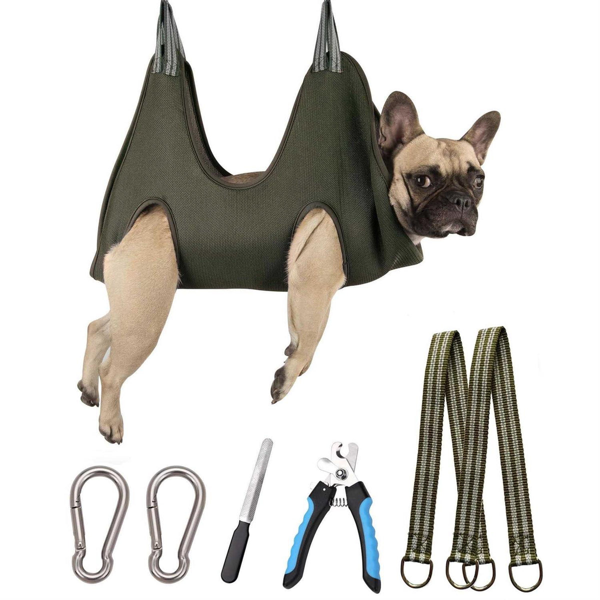 10 in 1 Pet Grooming Hammock Harness with Nail Clippers Z4108