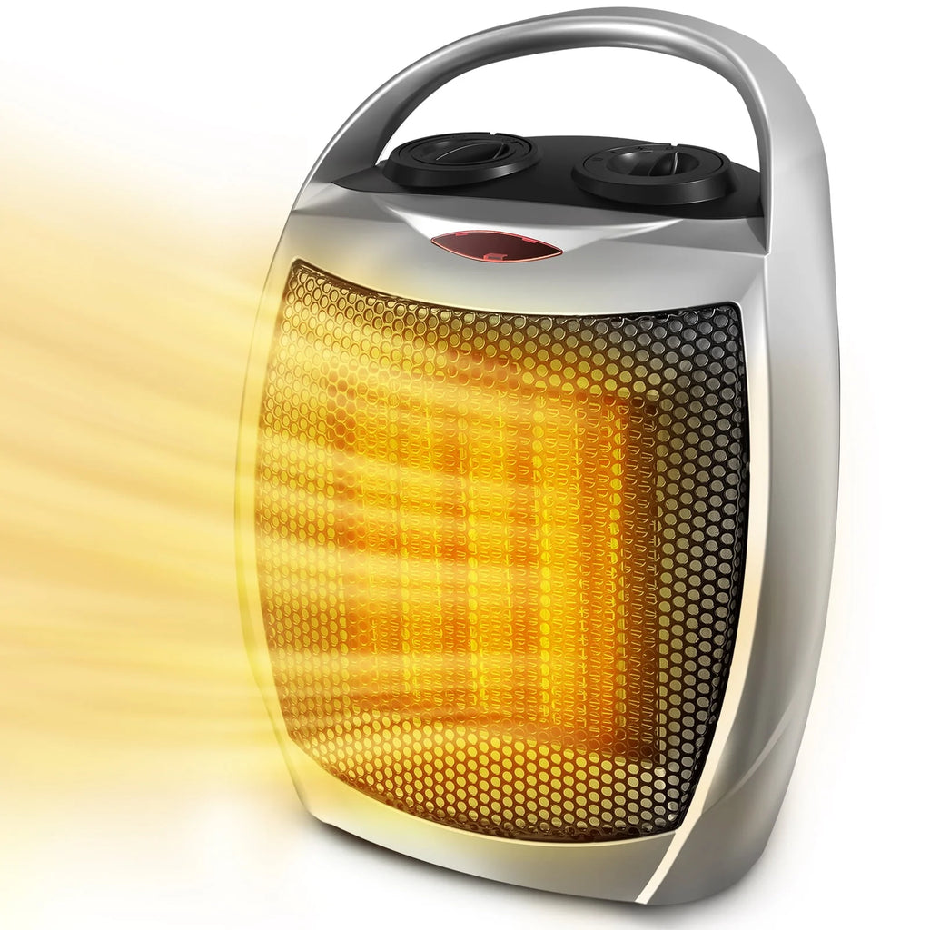 1500W/750W Ceramic Portable Space Heater with Thermostat H57677