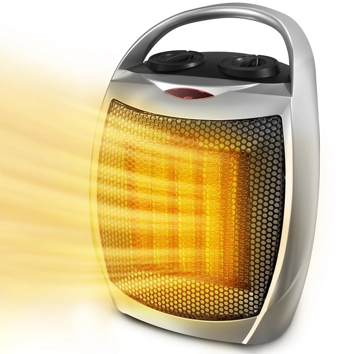 1500W/750W Ceramic Portable Space Heater with Thermostat H57677