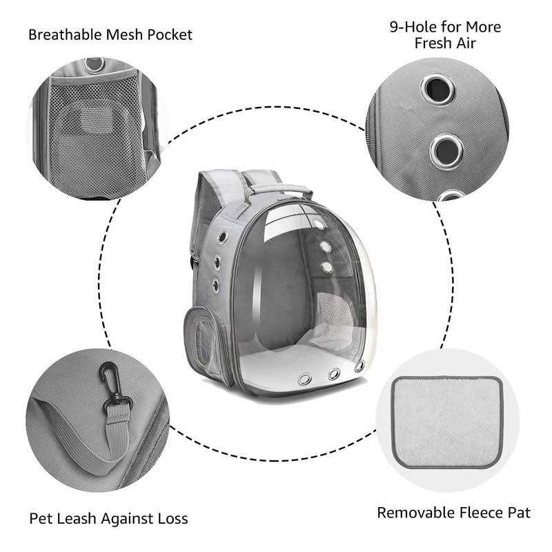 Bubble Carrying Bag for Small Medium Dogs Cats I683