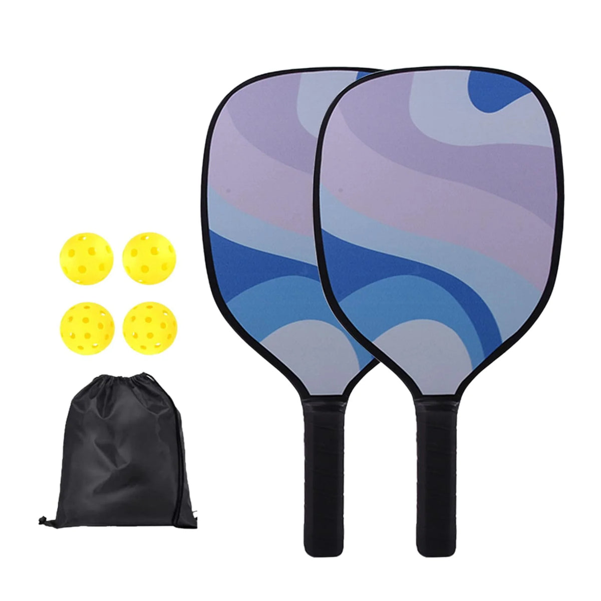 Pickleball Paddles Set with 2 Paddles 4 Balls and 1 Bag N288226