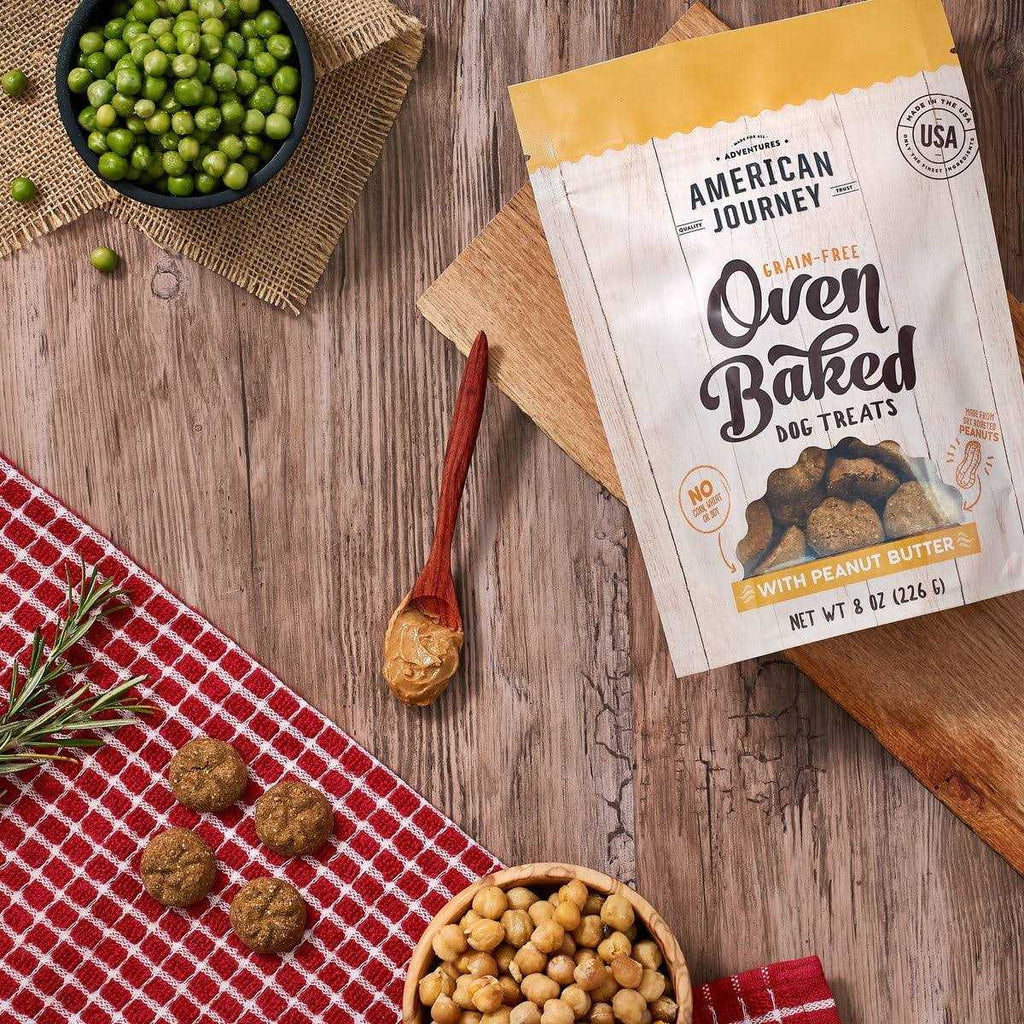 Peanut Butter Grain-Free Oven Baked Crunchy Biscuit Dog Treats R533