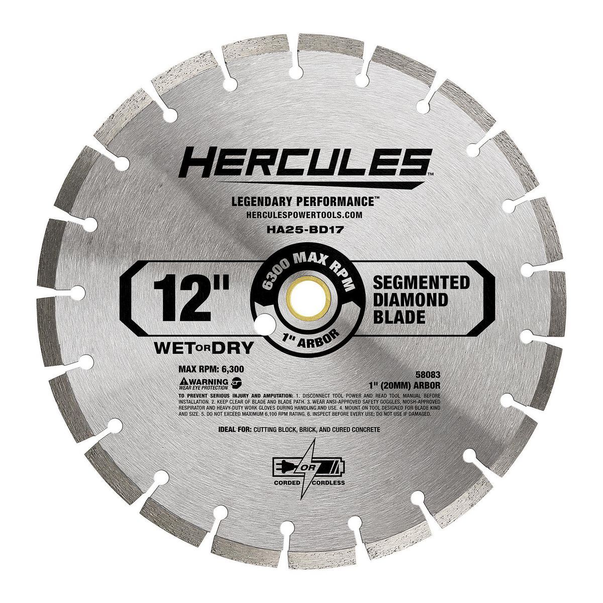 12 in. Segmented Rim Diamond Blade L2959