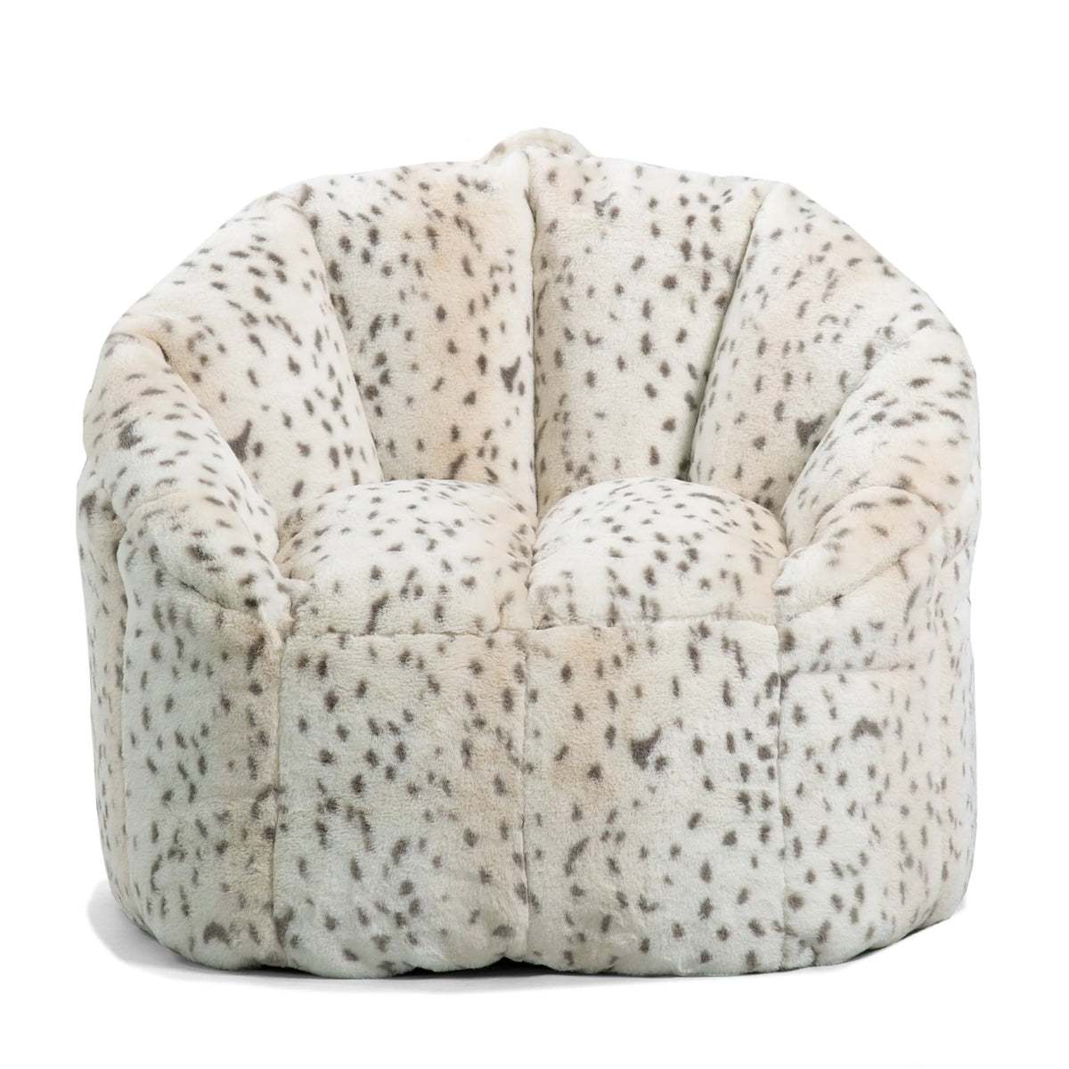 Leopard Print 2.5 feet Faux Fur Bean Bag Chair E4805