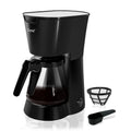 Black 5 Cups Programmable Coffee Machine 25 oz Water Tank U48316