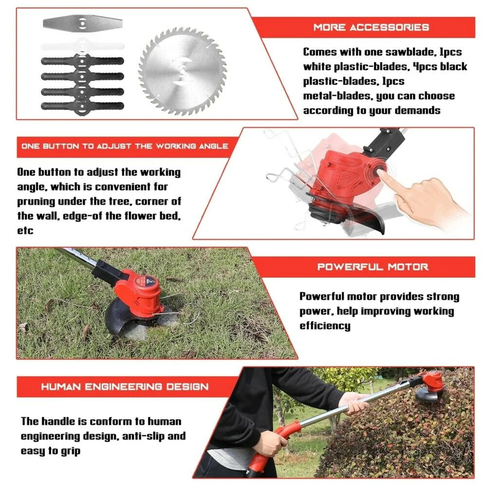 Cordless Electric String Grass Trimmer N928