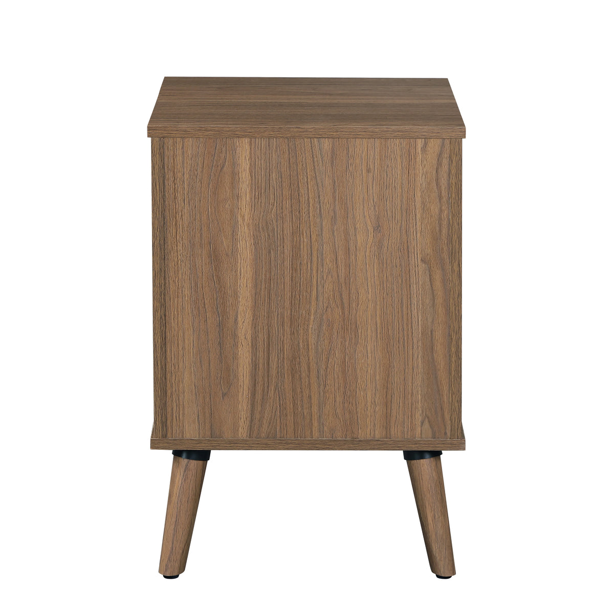 1 Drawer Brown Walnut Nightstand Z1463