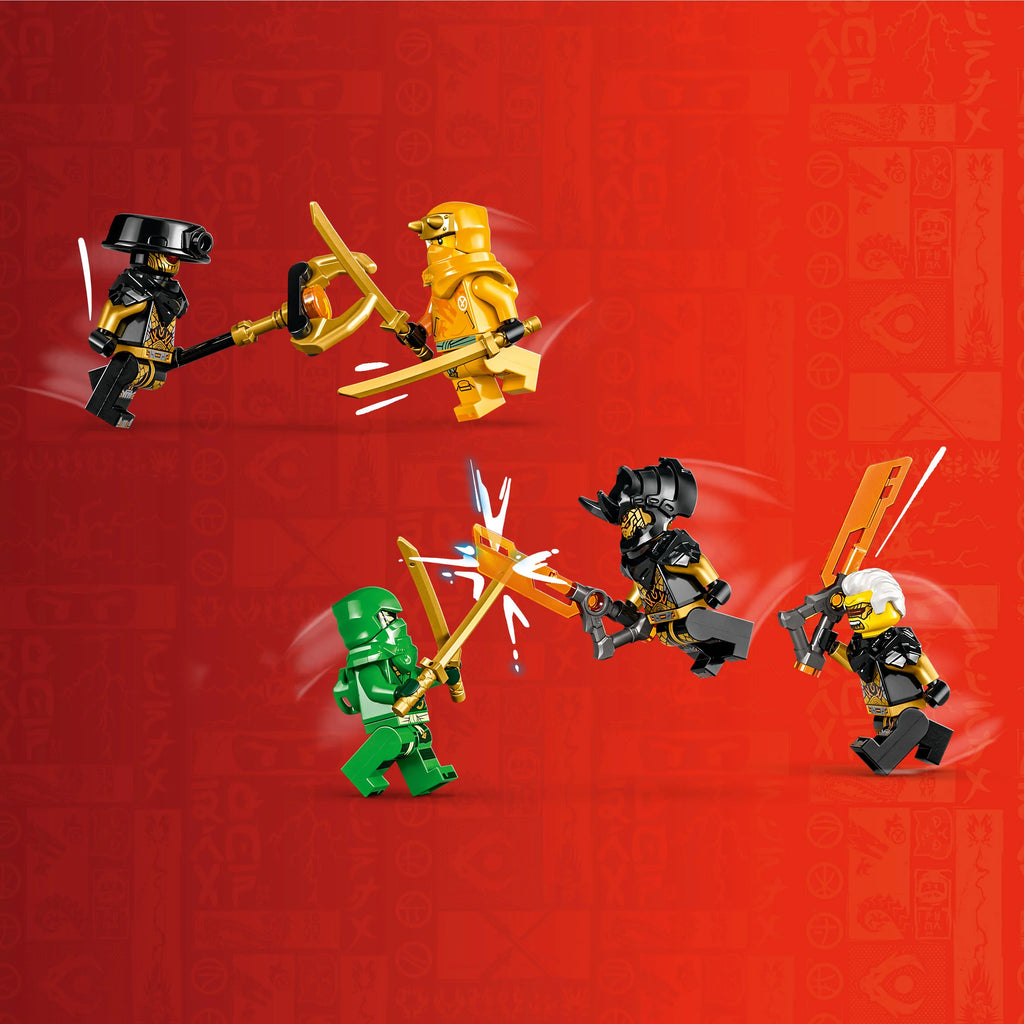Building Toy Set with 2 Battle Mechs and 5 Minifigures U624