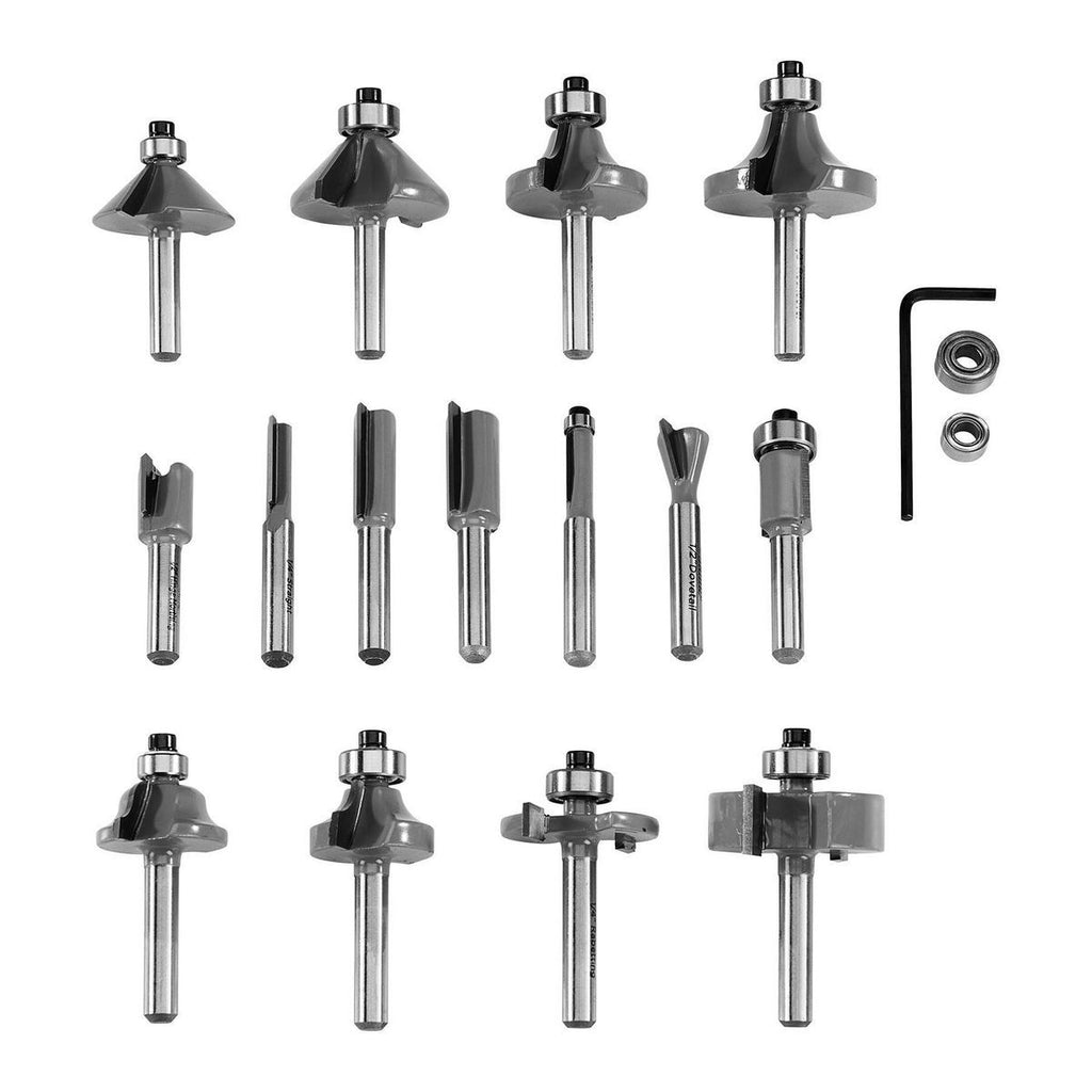 15-Piece Carbide Router Bit Set Z594