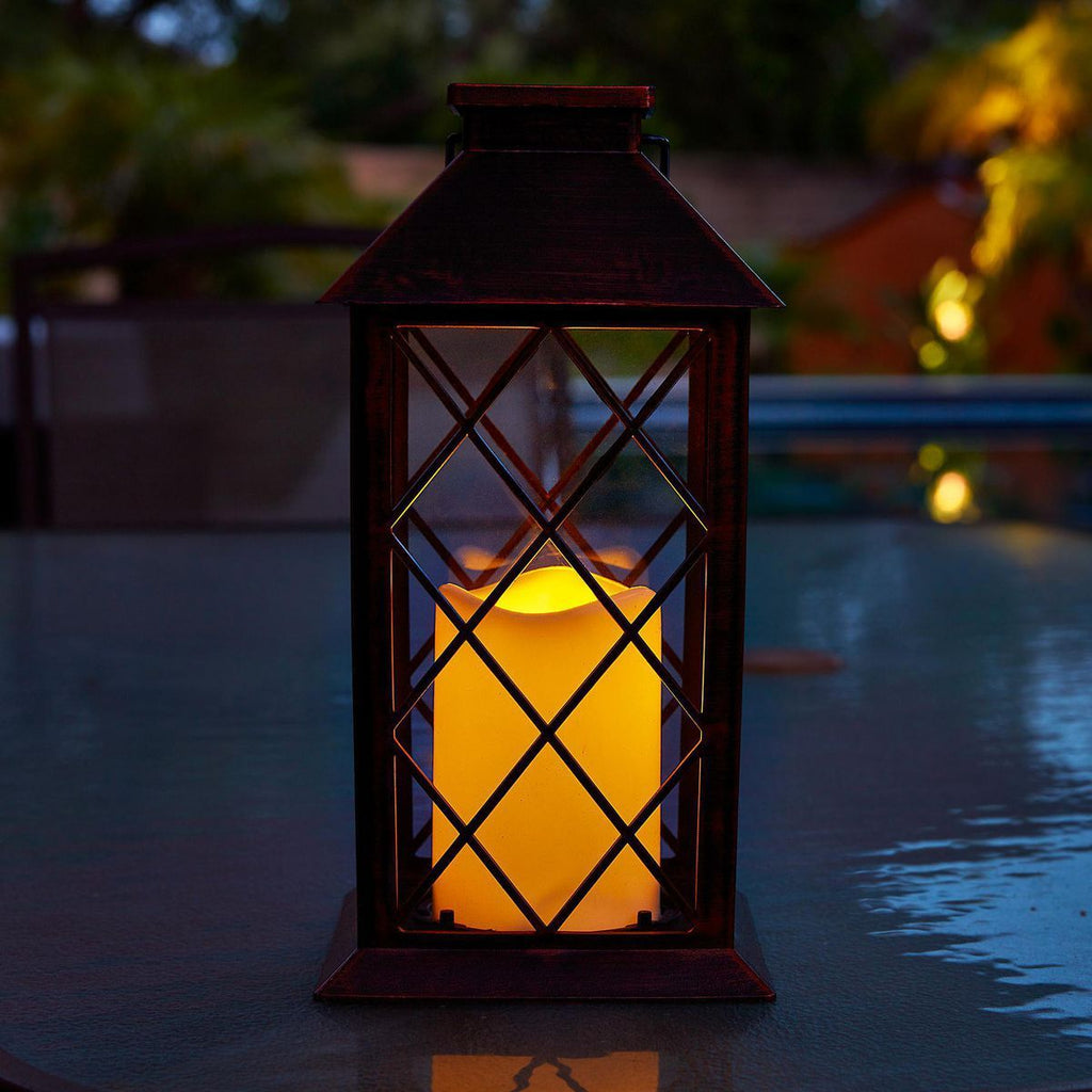 11 in. Solar LED Lantern X3936